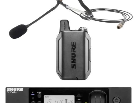 Shure GLXD14R+ Rackmount Wireless Microphone System with E-Mic Fitness Headset Microphone Sale