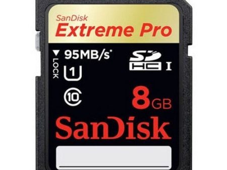 Sandisk Extreme Pro 8GB 95MB s SD   SDHC Card Memory Cards Online now