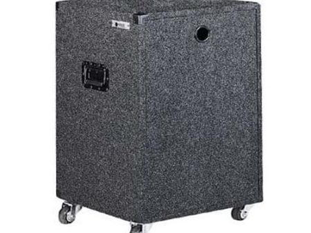 12-Space Carpeted Case with Wheels Online now