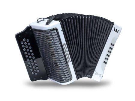 Hohner Corona C-II Acordeón Fa Blanco Arco Iris Online Hot Sale