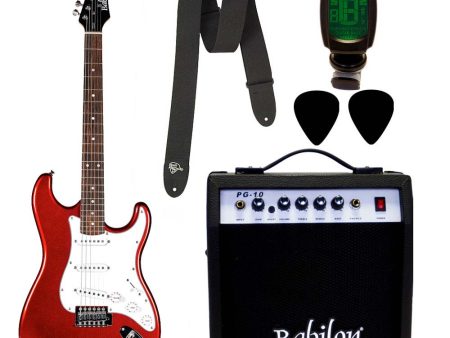 Babilon Kit de Guitarra Eléctrica Rojo For Discount