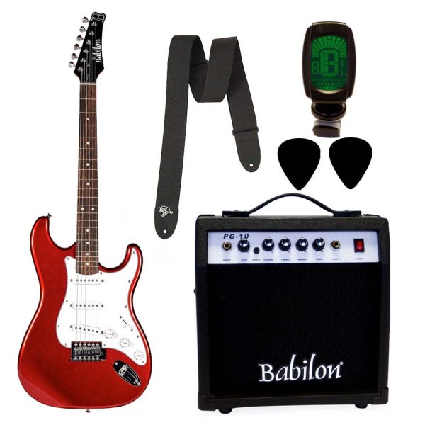 Babilon Kit de Guitarra Eléctrica Rojo For Discount