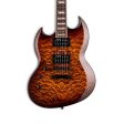 ESP LTD Viper Series VIPER-256 Guitarra Eléctrica para Zurdos Dark Brown Sunburst Discount