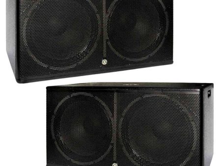 Paquete de 2 Doble 18  Subwoofers Topp Pro For Cheap