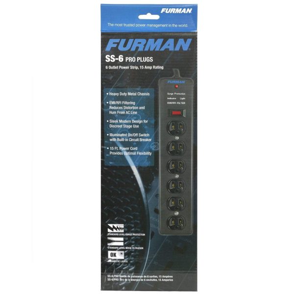 Furman SS-6 Pro Surge 6-outlet Suppressor Strip Online