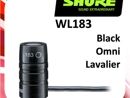 (A11) Shure WL183 Lavalier Omni Condenser Discount