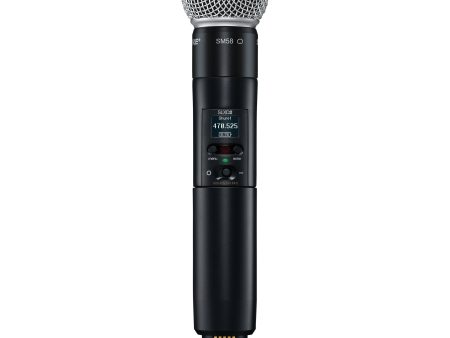 (C91) Shure SLXD2-SM58 Handheld Mic Transmitter suit Shure SLXD4 or SLXD4D Receiver - select band Fashion