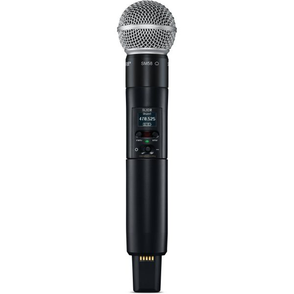 (C91) Shure SLXD2-SM58 Handheld Mic Transmitter suit Shure SLXD4 or SLXD4D Receiver - select band Fashion