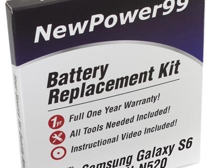 Samsung Galaxy S6 SGH-N520 Battery Replacement Kit with Tools, Video Instructions and Extended Life Battery Online Sale