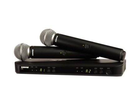 Shure BLX288 SM58 Sistema de micrófono inalámbrico de mano de doble canal y con cápsula SM58 For Discount