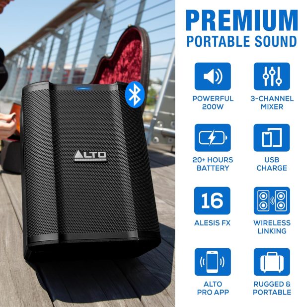 ALTO Busker 200W Premium Battery Powered Portable PA Hot on Sale