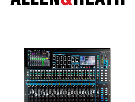 (E12) QU-24 Chrome -  24 mic pres TOUCH SCREEN Mixer Digital Allen & Heath Expandable to 38 inputs For Sale