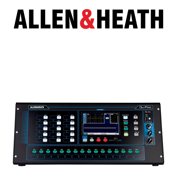 (E12) QuPAC 16 mic pres TOUCH SCREEN Mixer Digital Allen & Heath Expandable to 38 inputs Online