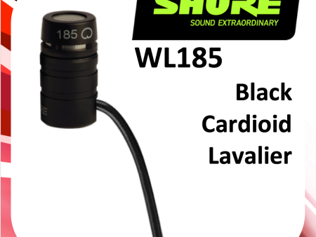 (A41) Shure WL185 Lavalier Cardioidi Condenser For Discount