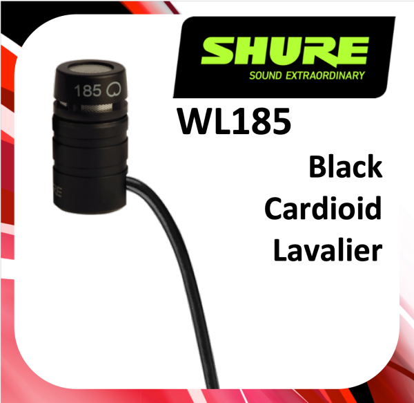 (A41) Shure WL185 Lavalier Cardioidi Condenser For Discount