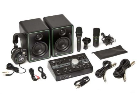 Mackie Studio Bundle with Big Knob Studio, Monitors, and Microphones Supply