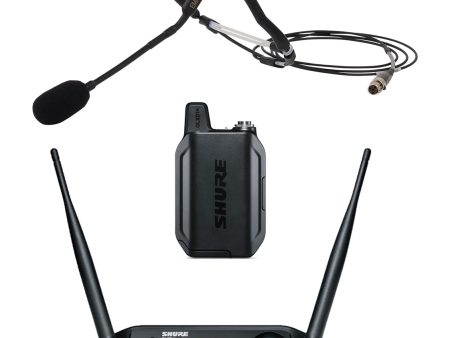 Shure GLXD+ Wireless Mic System with E-mic Fitness Headset Microphone For Discount