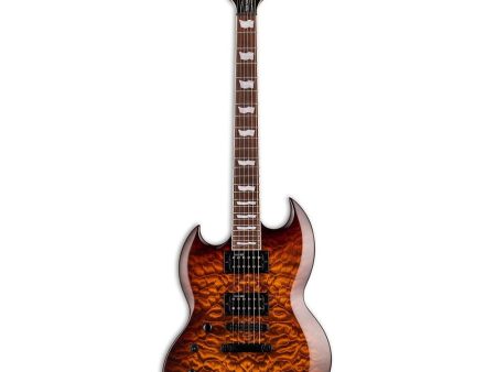 ESP LTD Viper Series VIPER-256 Guitarra Eléctrica para Zurdos Dark Brown Sunburst Discount