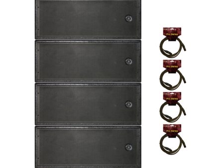 Paquete de 4 Bocinas Line Array Topp Pro Cheap