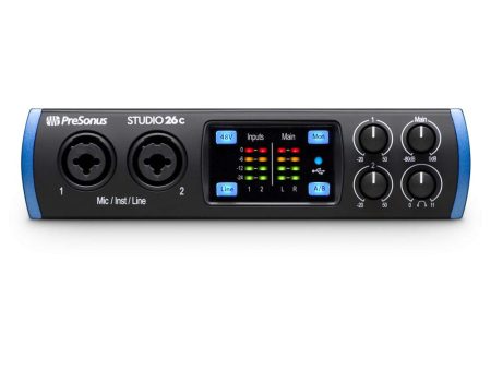 Presonus STUDIO 26C- 2x4 USB Type-C Audio MIDI Interface Online Hot Sale