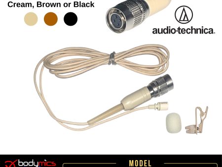 (A1) BLF4-ATcW for Audio-Technica (AT) cW 3 16  Omni Hairline Lavalier Mic - Cream, Brown or Black  BLF4c-ATcW, BLF4b-ATcW, BLF4m-ATcW (Bodymics Broadway) Online now