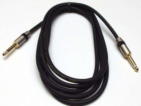 EWI Goldplated Straight 1 4” to Straight 1 4” 98% Coverage Tin Braided Shield Instrument Cable For Cheap