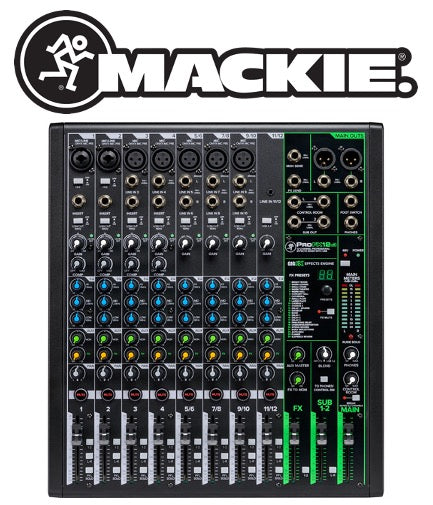 (E35) Mackie ProFX12v3-  7 Mic preamps 8 stereo line digital FX For Discount