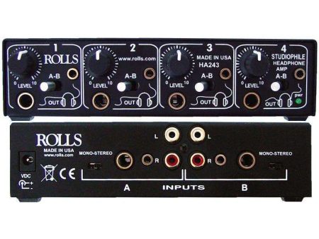 Rolls HA243 4 Channel Studiophile Headphone Amp Sale