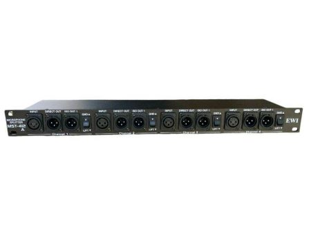 EWI MST-412A 4 Channel by Three Way Isolated XLR Rack-Mountable Transformer Splitter Sale