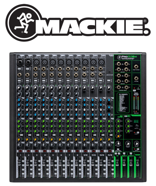 (E35) Mackie ProFX16v3 - 11 Mic preamps 10 stereo line digital FX Cheap