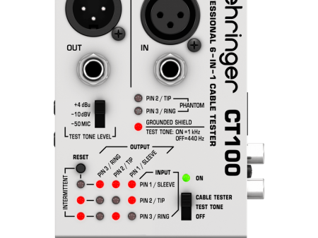 Behringer CT100 6-in-1 Cable Tester Hot on Sale