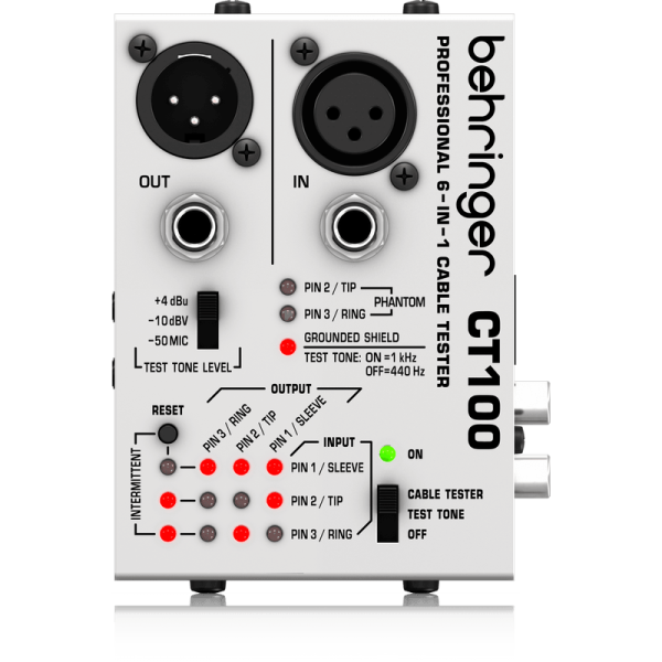 Behringer CT100 6-in-1 Cable Tester Hot on Sale