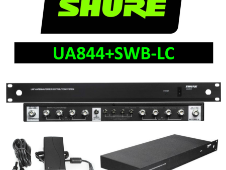 (C51) UA844+SWB-LC 5 way active antenna splitter distributor +DC outs - NO CABLES (Shure) For Sale