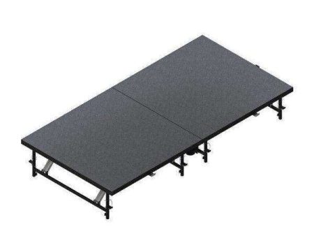 Intellistage Staging 101 Height Adjustable Mobile Folding 1M x 2M Stage Discount