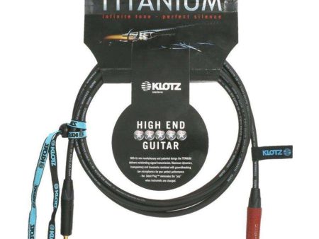 Klotz High End Titanium 0300PSP 3 Metre Guitar Cable with Neutrik NP2X-AU-SILENT Jack Plug Discount