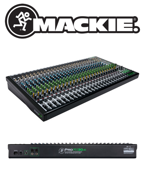 (E35) Mackie ProFX30v3 - 25 Mic preamps 14 stereo line digital FX Online Sale