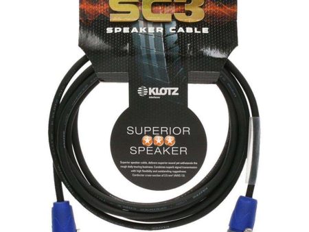 Klotz SC3 Speaker Cable 2 x 2.5 mm² with Neutrik SpeakONs (1, 3, 5, 10, 20 M) Cheap