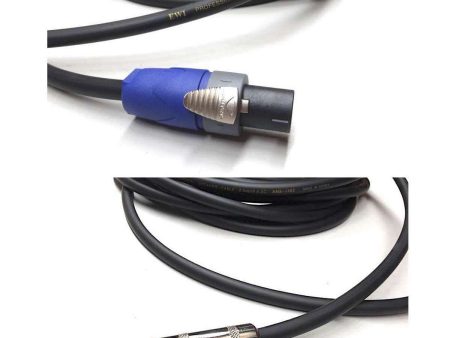 Neutrik NL2FX Speakon© to Extra Heavy Duty EWI Jumbo Jack 2x 2.5mm 13 Gauge Speaker Cable Online Hot Sale