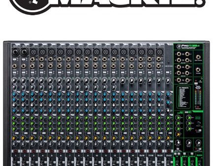 (E35) Mackie ProFX22v3 - 17 Mic preamps 14 stereo line digital FX Online Hot Sale