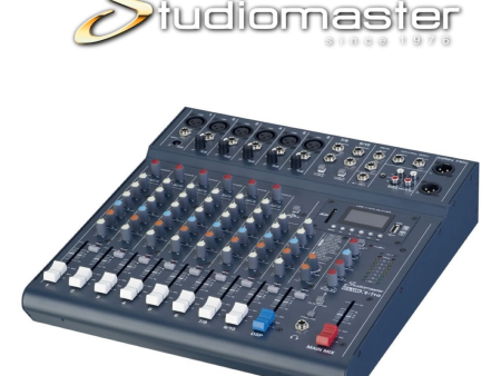 (E34) Club XS 10 - Studiomaster 6 mic channels, 2 stereo, MP3 Player, Compressors (Mixer) Supply