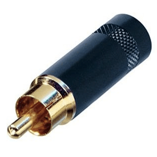 Neutrik Rean - NYS352BG - Black RCA Plug with Gold Plating For Sale