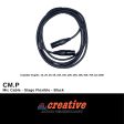 (M1) CM.P Mic Cable - Stage Flexible - Black - 1ft to 100ft (Cable Microphone by Creative Audio) Supply