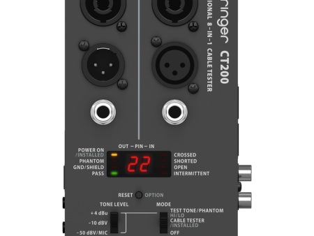 Behringer CT200 8-in-1 Cable Tester Supply