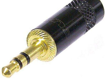 Neutrik Rean - NYS231BG - Black 3.5mm Stereo Mini-jack Plug with Gold Plating For Cheap