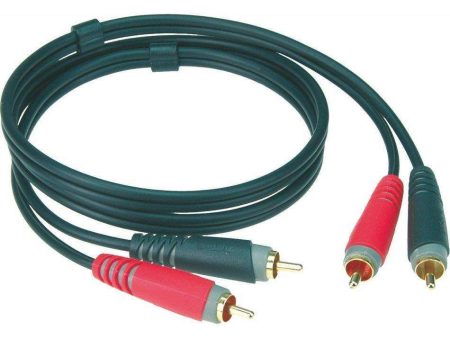 Klotz AT-CC0600 Twin RCA to RCA Cable with gold-plated connectors - 6 Metre For Cheap