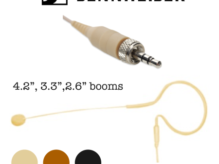 (A2) DEF3-SE for Sennheiser  1 10  (<3mm) Omni Earset Mic Drury Lane, Select-Boom Select-Cream For Discount