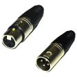 EWI Male & EWI Female  Neutrik style  3-Pin XLR Line Connector Bulk Pack Sale