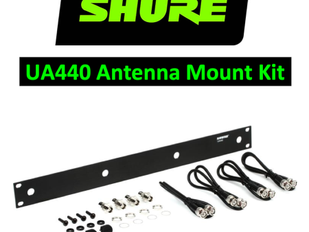 (C94) Shure Wireless UA440 1u BNC Antenna Panel with cables UHF Online Sale