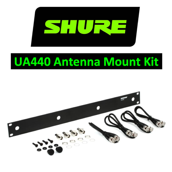 (C94) Shure Wireless UA440 1u BNC Antenna Panel with cables UHF Online Sale