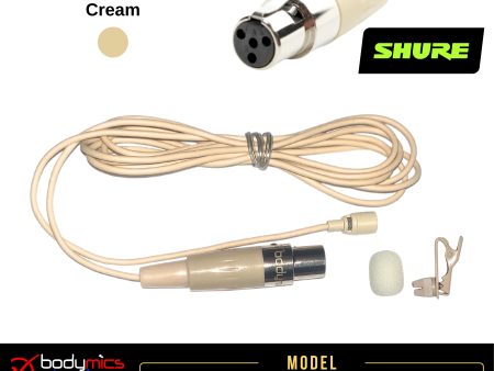 (A1) BLF4L-SH for Shure (SH) 3 16  Omni Hairline Lavalier Mic - Cream extended cable (61 ) Broadway Sale